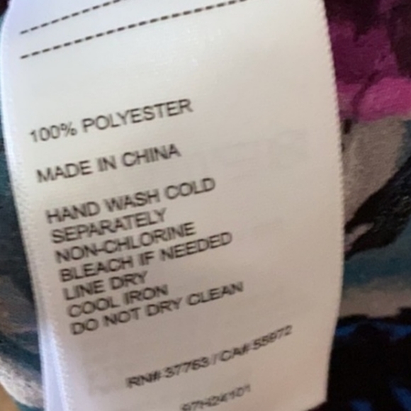 Laundry by Shelli Segal Black Multicolor Floral Ruffled Dress Size 4 - Picture 10 of 11